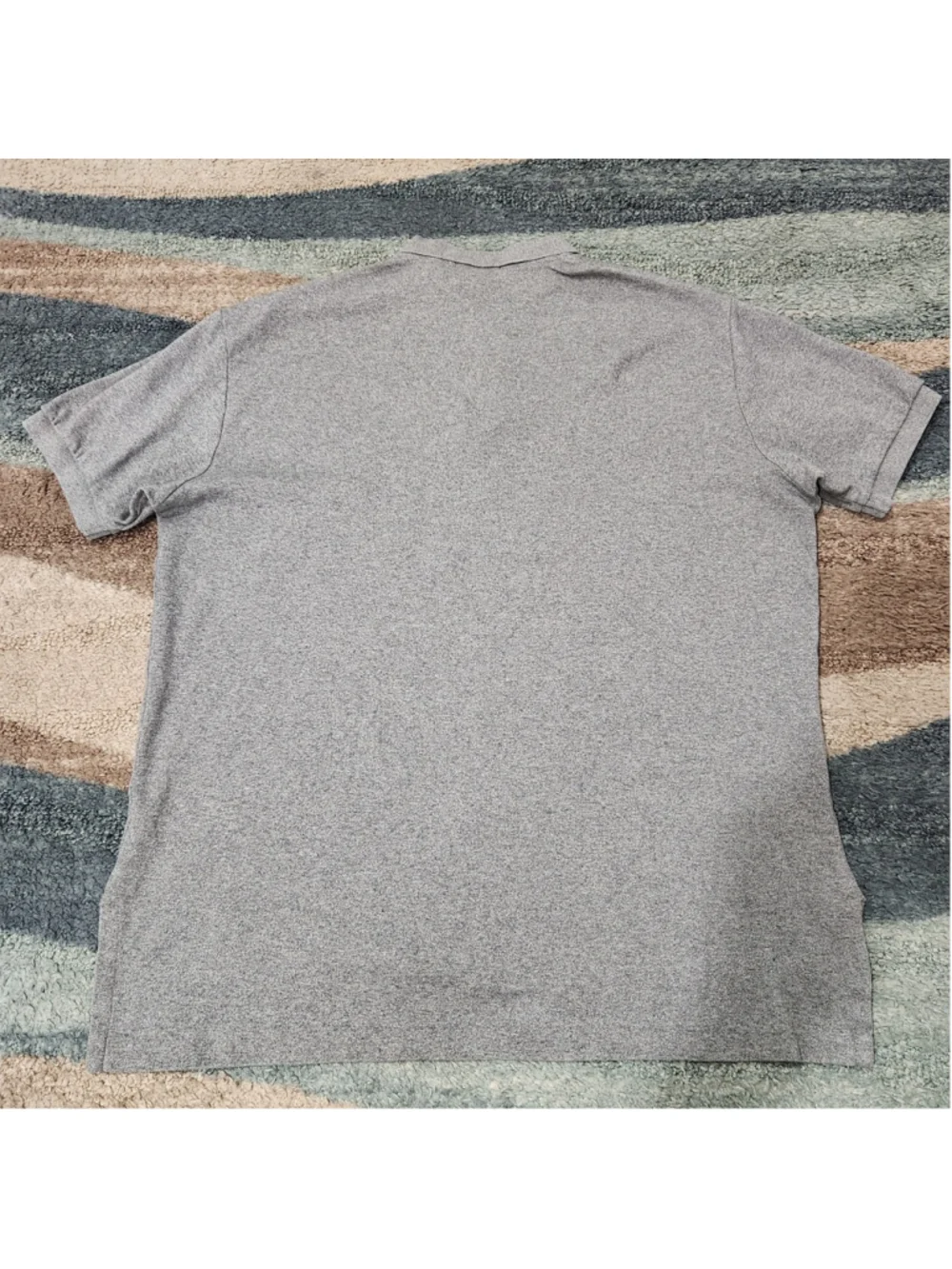 Ralph Lauren Custom Slim Fit Gray Men's Polo Shirt Size L
